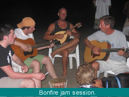 Music Jam by the bonfire
