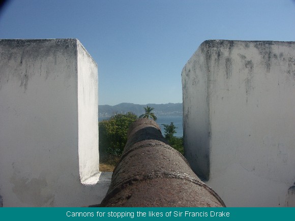 Spanish Cannons in the Acapulco Fort