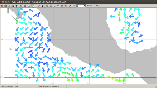 Image of Main-land Mexico Ocean Current Data